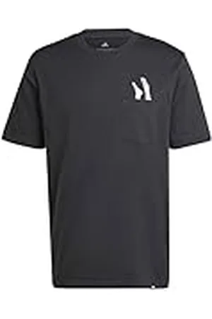 adidas Hombre Lounge Slides Graphic Pocket T-Shirt, , M