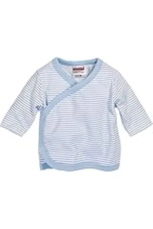 Playshoes Schnizler Batwing Shirt Long Sleeve Stripes Camisa, White/Blue 117, 56 cm Unisex niños