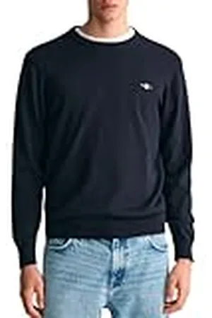 GANT Classic Cotton C-Neck Jersey clásico de algodón, , L para Hombre