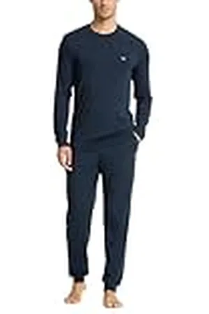 Emporio Armani Tencel Long Pajamas Conjunto de Pijama, , M de los Hombres