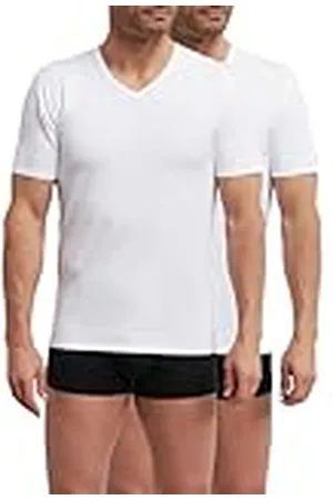 Dim Termorregulador de algodón con Cuello en V Sport X2 Camiseta, , L (Pack de 2) para Hombre