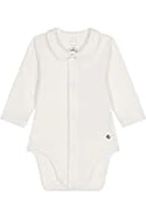 Petit Bateau A0B68 Body Con Cuello De Manga Larga Unisex Bebé 0-3 Meses