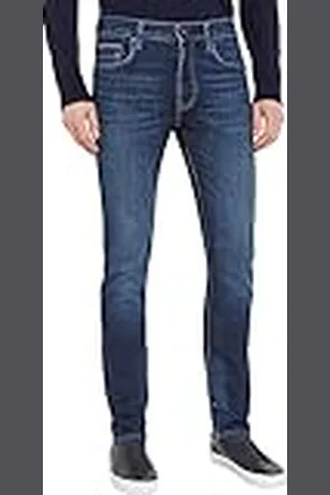 Tommy Hilfiger Hombre Vaqueros Slim Indigo tejido elástico, Azul (Morton Indigo), 34W / 30L