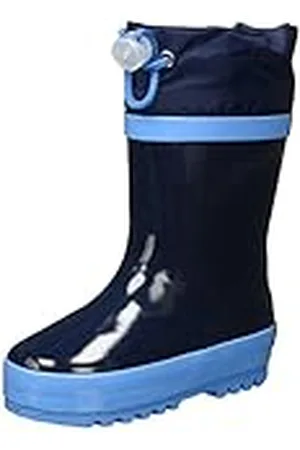 Playshoes Botas de Goma Forradas, Botas de lluvia Unisex niños, , 24/25 EU