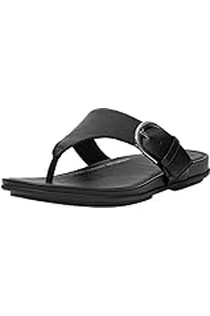 FitFlop Graccie Thong Flats, Sandalias Niñas, Black, 21 EU