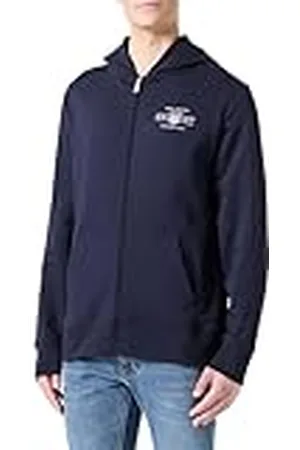 GANT Sudadera con Capucha con Cremallera Completa Suéter cárdigan, , 4XL para Hombre