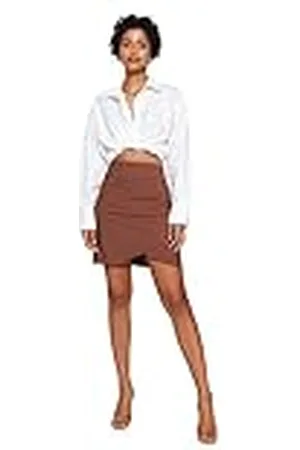 Trendyol Mini Asimétrico Recta Falda De Las Mujeres, , 38