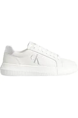 Calvin Klein Jeans CHUNKY CUPSOLE LACEUP LTH Zapatillas deportivas Mujer, Azul (Bright White/Silver), 41 EU