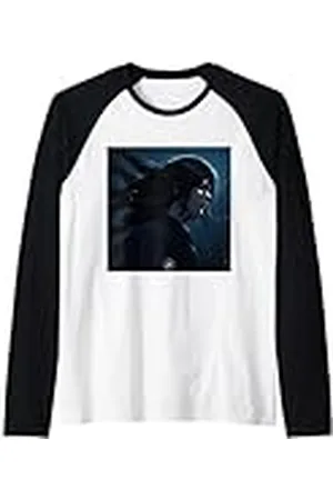 Y.B YouthBlood Chica pelo largo anime Camiseta Manga Raglan