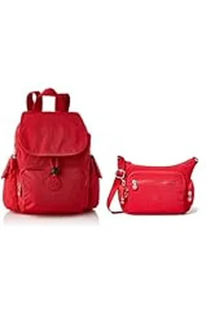 Kipling City Pack Mini, Mochilas para Mujer, Red Rouge (Multicolor), Talla única GABBIE S, Bolso bandolera para Mujer, Rojo (Red Rouge), Talla única