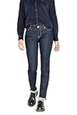 Lee Marion Straight, Vaqueros para Mujer, Azul, Azul , 36W / 33L
