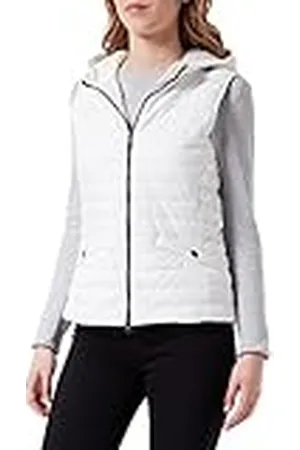Geox W Ascythia Chaqueta, Blanc De Blanc, 44 para Mujer