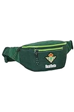 Safta Real Betis BALOMPIÉ - Riñonera con Bolsillo Exterior, Ideal para Jóvenes y Niños de Diferentes Edades, Cómoda y Versátil, Calidad y Resistencia, 23x9x12 cm, Color