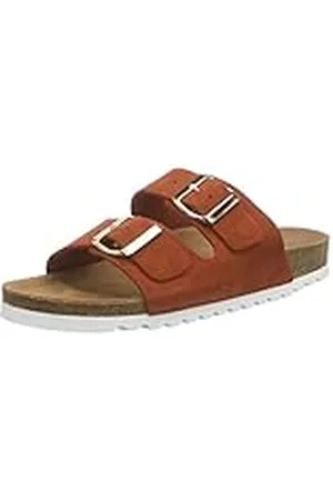 VERO MODA Sandalias de Piel Vmjulia, Zuecos Mujer, , 39 EU