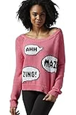 Reebok – Sudadera para Mujer, Otoño-Invierno, Mujer, Color Rosa, tamaño Medium