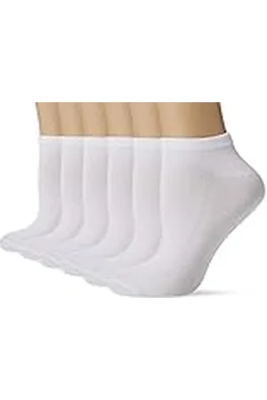 FM London Bamboo Trainer Calcetines, (White 02), Talla única (Talla del Fabricante: UK 4-8 EU 37-42) (Pack de 6) para Mujer