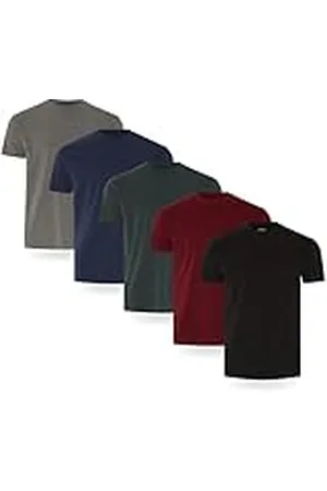 FM London Camiseta Paquete de 3/5 para Hombre - Camisetas de Peso Premium con diseño Ligeramente Ajustado, , XXL