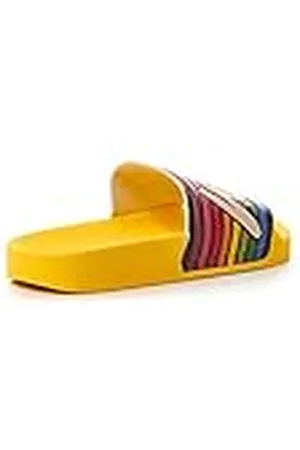 THE WHITE BRAND Old School, Sandalias con Punta Abierta Unisex niño, Amarillo (Yellow Yellow), 30 EU