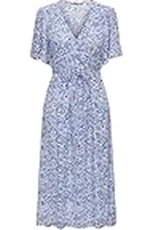 ONLY Onlhalia S/S Midi Dress Wvn Noos Vestido, , XXL para Mujer