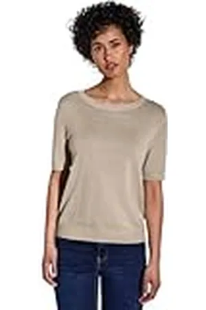 Street one A303225 Jersey de Manga Corta, Sheer Beige Mel, 38 para Mujer
