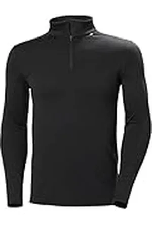 Helly Hansen Lifa Merino Midweight 1/2 Zip Camiseta Cremallera, Hombre, Black, 2XL