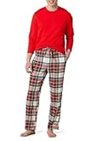 Amazon Conjunto de Pijama de Franela Suave (Disponible en Tallas Grandes) Hombre, , M