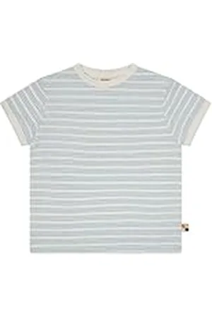 loud + proud Streifen Mit Leinen Und Bio Baumwolle, Gots Zertifiziert Camiseta, , 62-68 Unisex niños