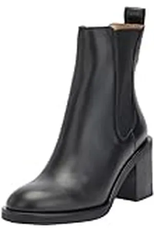 HUGO BOSS Camy_ChBootie70_C, botín Mujer, Black, 40 EU