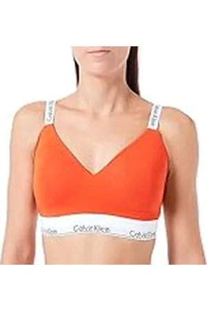 Calvin Klein Mujer Sujetador tipo bralette elástico Lght Lined (Full Cup), Spicy Orange, M
