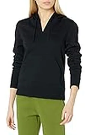 Amazon Sudadera con Capucha y Cuello en Pico Abierto, de Manga Larga y Corte Clásico Mujer, , XS
