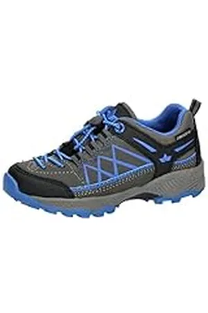 LICO Griffin Low, Zapatillas para Carreras de montaña, Gris, Negro y Azul, 34 EU