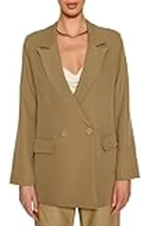 Trendyol Chaqueta Blazer Regular de Manga Larga Plana para Mujer, , 38