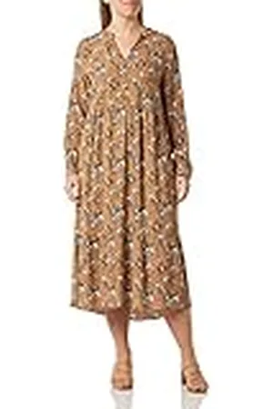 Noa Noa ViggaNN Vestidos, Print Brown/OFFWHITE, 34 De Las Mujeres