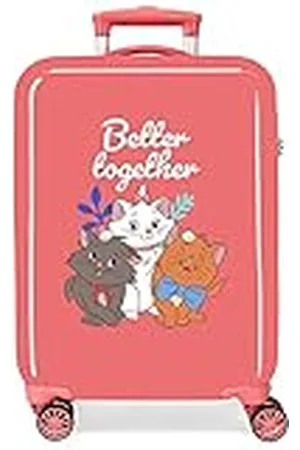 Disney Aristogatos Maleta de cabina Roja 38x55x20 cms Rígida ABS Cierre de combinación lateral 34L 2 kgs 4 Ruedas dobles Equipaje de Mano