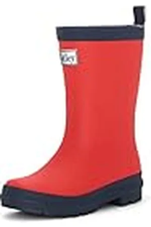 Hatley Regenstiefel Classic Wellington Rain Boot, Bote de Lluvia Unisex bebé, Rot & Marine-Red & Navy, 20 EU