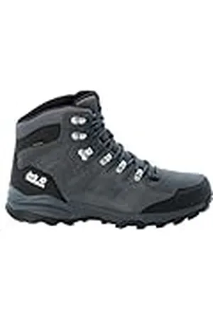 Jack Wolfskin Refugio Texapore Mid M, Zapatillas, Hombre, Grey Black, 45.5 EU
