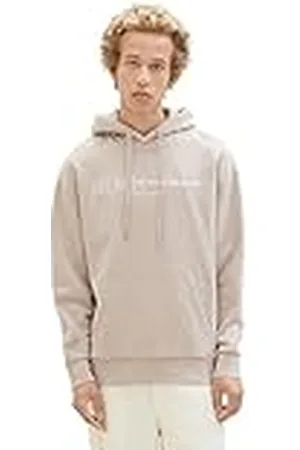 TOM TAILOR 1039426 Sudadera con Capucha de Corte Relajado con Logotipo Impreso, , XL para Hombre