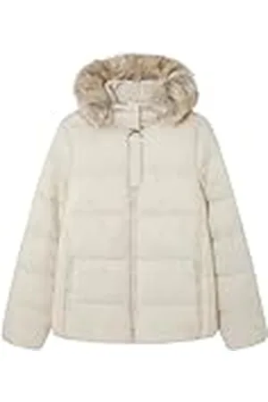 Springfield Chaqueta Corta con Bolsillos y Capucha con Pelo en Borde Acolchada Sorona Aura Repelente al Agua, , XS para Mujer
