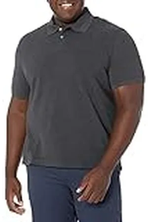 Amazon Polo de Piqué de Algodón de Ajuste Entallado Hombre, , S