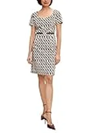 Comma, Vestido Informal de Negocios, 01a2 Blanco, 40 para Mujer