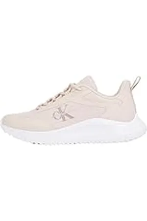 Calvin Klein Runner Sneaker Mujer Eva Runner Low Lace Mix sin cordones, Rosa (Whisper Pink/Bright White), 36