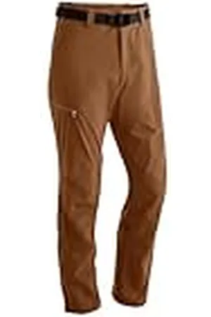 Maier Sports Nil, Pantalones de Senderismo para Hombre, Resistentes al Agua, para Trekking y Senderismo, sin PFC, mSTRETCH Pro 4 y Dryprotec, función Enrollable, marrón, 58