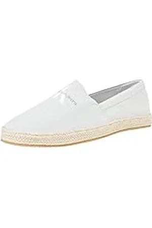 Calvin Klein Jeans Hombre Alpargatas Espadrilles Calzado de tela, Gris (Oyster Mushroom), 46