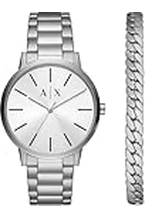 Armani Exchange Men cuarzo 3 tías con pulsera de ax7138set