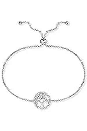 Engelsrufer ERB-LILTREE-ZI - Pulsera para mujer de 925 con diseño de árbol de la vida con circonitas