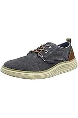 Skechers Status 2.0 Pexton, Zapatillas Hombre, Azul (Navy Canvas), 41 EU
