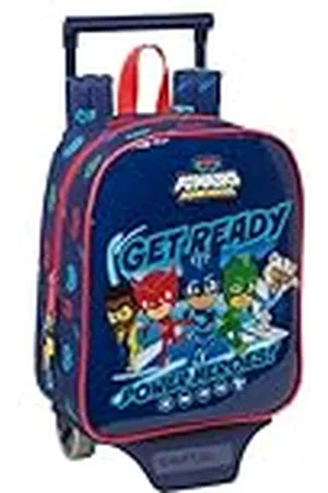 Safta PJMASKS READY - Mochila Guardería con Carro, Ideal para Niños de Diferentes Edades, Cómoda y Versátil, Calidad y Resistencia, 22x10x27 cm, Color