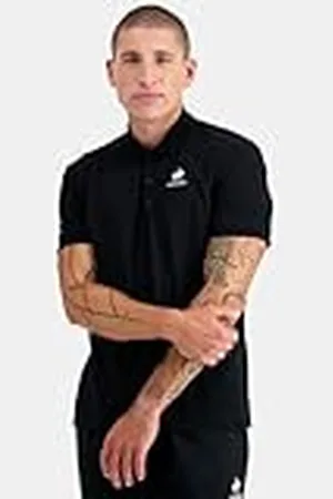 Le Coq Sportif ESS Polo SS N ° 2 M Negro Camiseta, XS para Hombre