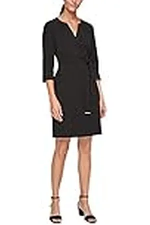 QS by s.Oliver Mujer Elegant Stretch Dress With A Belt Vestido, ,38
