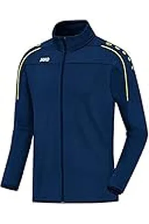 Jako Chaqueta de entrenamiento infantil Classico con cremallera completa, color azul oscuro/Citro, 152